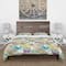 Designart 'Bohemian Colorfull Butterflies with Magic Flora' Floral Bedding Set - Duvet Cover & Shams